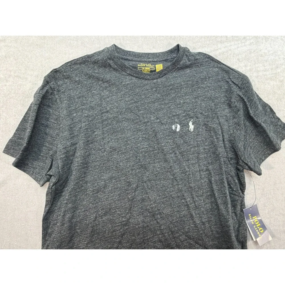New Polo‎ Ralph Lauren Men Crew Neck T-Shirt Gray Medium